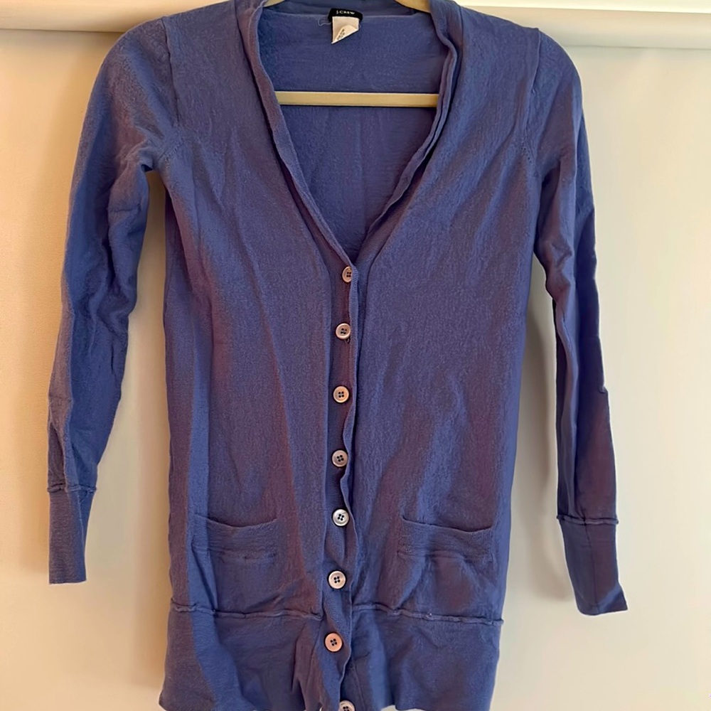 Jcrew violet cardigan